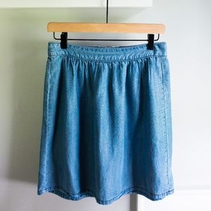 Madewell Chambray Skirt